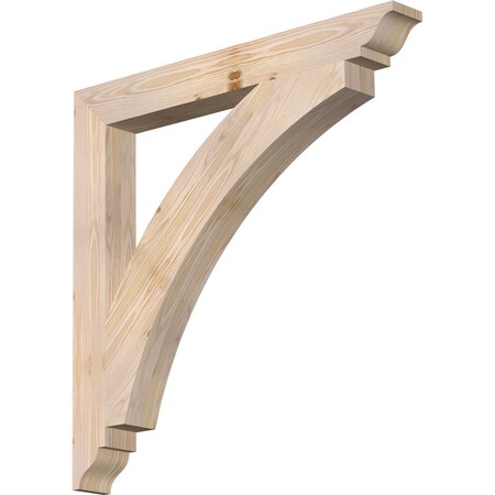 Ekena Millwork Thorton Traditional Smooth Bracket, Douglas Fir, 3 1/2"W x 32"D x 32"H BKT04X32X32THR01SDF